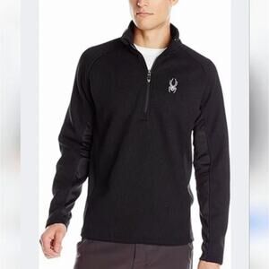 SPYDER Mens OUTBOUND Black Half Zip Sweater XL